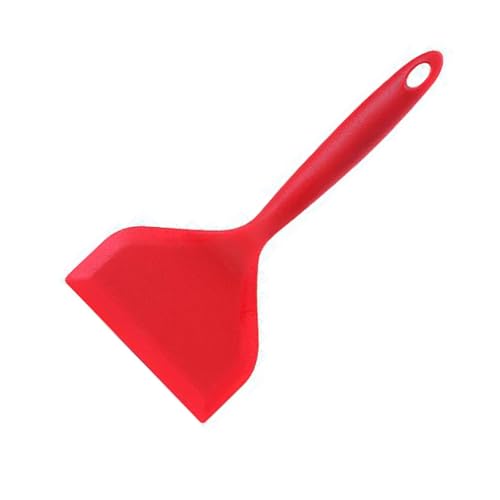 YIBOOOM シリコンスパチュラターナー シリコン卵焼きスパチュラ フライ返し 料理用 シリコン 卵焼き シリコン ヘラ 料理用 調理器具 玉子焼き 卵焼きパンケーキ、サンドイッチ、ステーキ、魚用 (レッド)