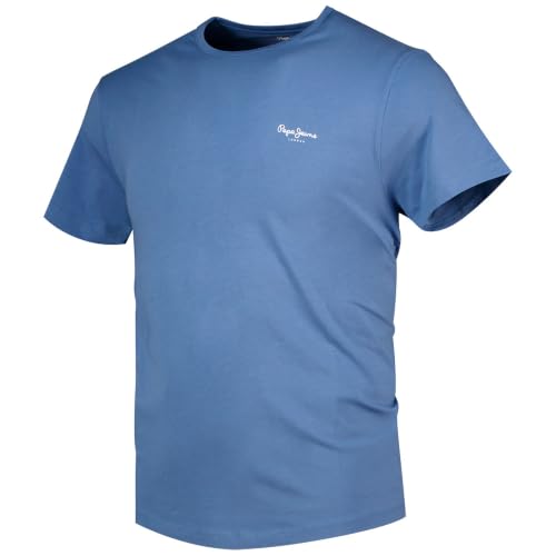 Pepe Jeans Original Basic 3N T-Shirt für Herren, Blau, Größe XXL – Ansicht 2