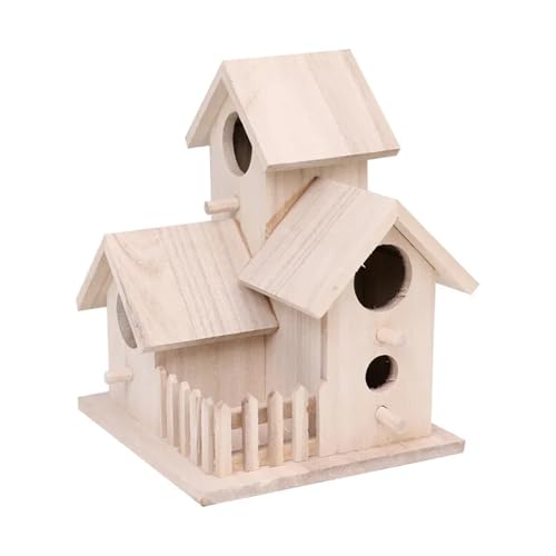 Nichoir en bois suspendu et montable avec isolation naturelle pour petit nid