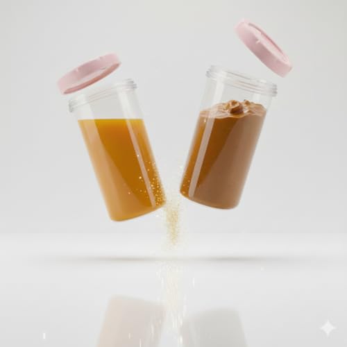 Image of All Time Twister Tumbler Storage Bottle Set of 2 | 470ml Each | BPA Free Airtight Spill Proof Plastic Bottles | Food Grade Water Juice Milk Beverage Containers with Secure Lid - Transparent