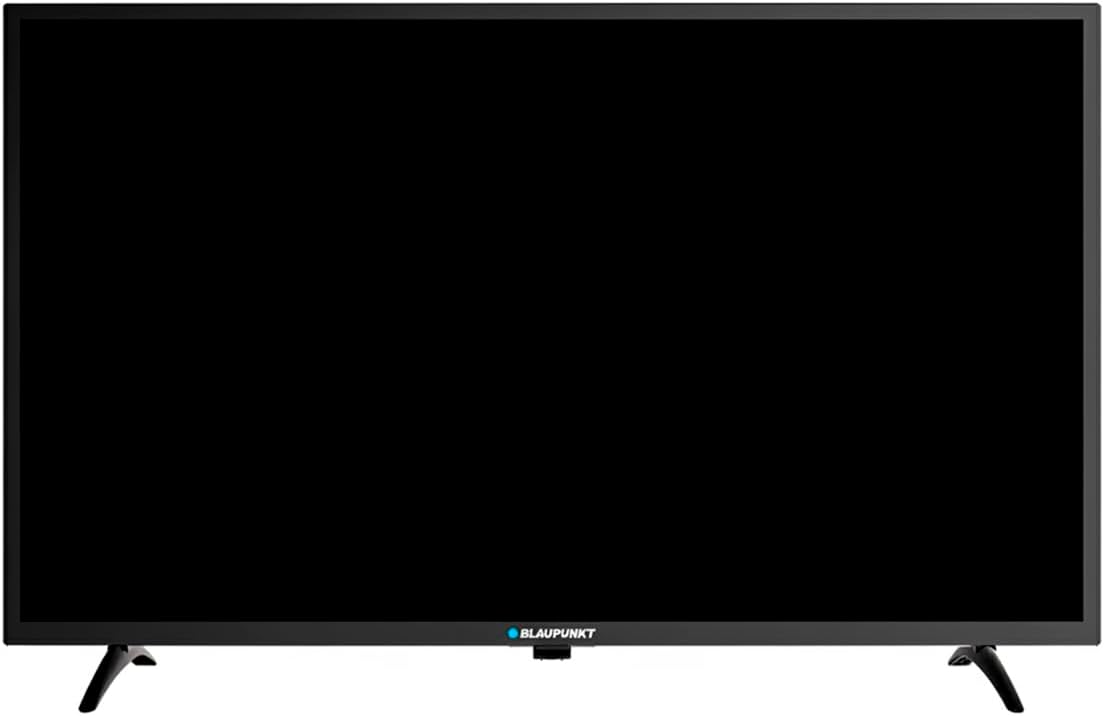 N'azụ view of the Blaupunkt 32HCE4000S LED TV showing VESA mounting points and ports.