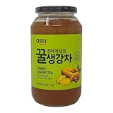 Korean Honey Ginger Tea (2.2 lb/1000g) Glass Jar Hot Cold Iced Ade Beverage Drink Salad Sauce Spread Jam Product of Korea