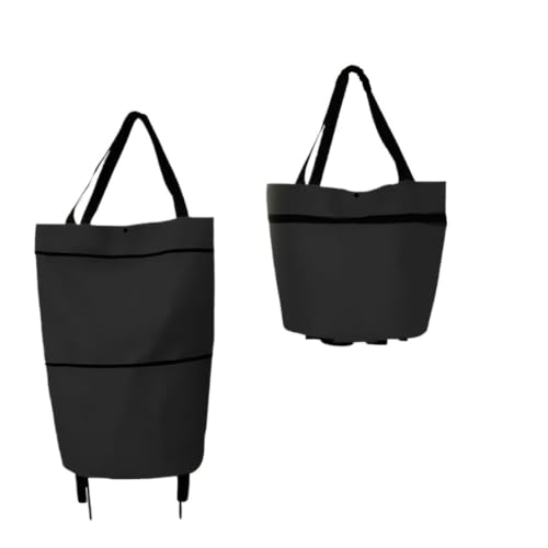 Sac de courses pliable avec roulettes imperméable et sac à main de voyage