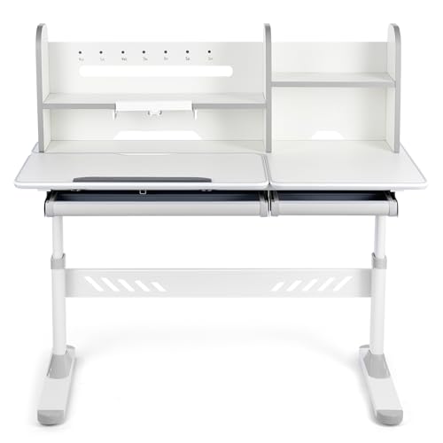 Sannewstartu Adjustable Kids Desk with Hutch - 47