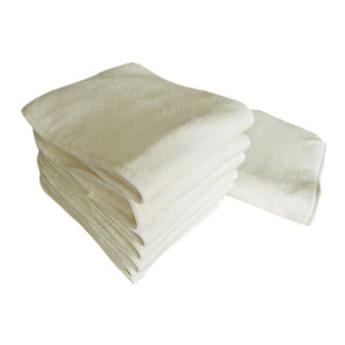 Insert bambou pour couches lavables bébé tissu tricoté beige réutilisable absorbant lot de 6