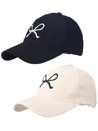 Gorra de béisbol con lazo para mujer 2 pack miniatura 1