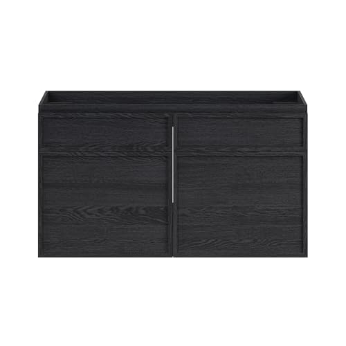 Swiss Madison St. Tropez 36" Wall-Mounted Bathroom Vanity Cabinet Without Top in Black Oak by Swiss Madison - Used condition - US$73.75