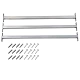 Emmtore 3X Barra de Seguridad Ajustable para Ventana Reja Barreras Puerta Entrada Protector Propiedad Hogar Doméstico Cerradura Antirrobo