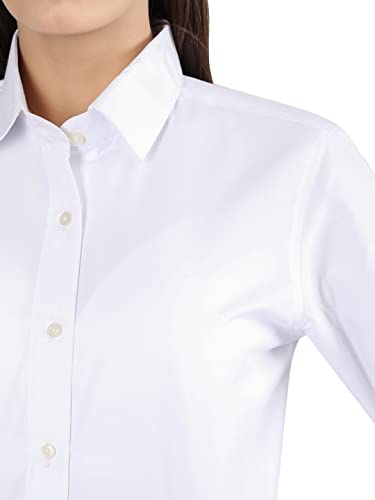 Image of CHKOKKO Women Solid Polycotton Regular Formal Shirt