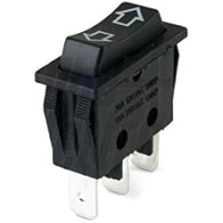 Persianas Basculantes Interruptor 15A de botón basculante empotrado SPCO on - off - on 3 posiciones con retorno al centro faston