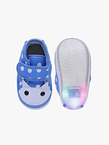 CHIU Kids LED Light Shoes with Chu Chu Music Sound for Baby Girl and Baby Boys (18-21 Months ; Blue ; 7 UK) 2
