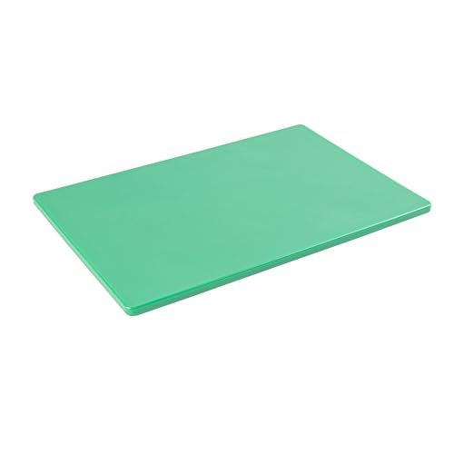 Restaurantware Chef 101 Tabla de cortar rectangular de plástico verde de 45.72 cm x 30.48 cm x 1.27 cm, resistente a rayones, apta para lavavajillas, antideslizante miniatura 2
