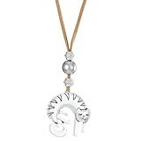 Tommiy Halskette verstellbare Charm Halskette mit Schmetterlingsanhänger, koreanische Version, kalter Stil, Quaste, Halsband, Schlüsselbeinkette, Internet-Temperament-Halskette (Silver-F, One Size)