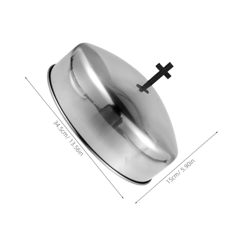 Couvercle acier inoxydable plateau de communion accessoire rond religieux portable