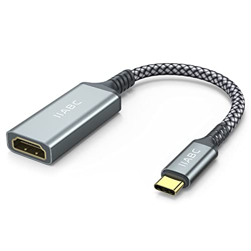 IIABC USB C to HDMI Adapter, USB Type-C to HDMI 4K Adapter Compatible with iPhone 15 16 Pro Max...