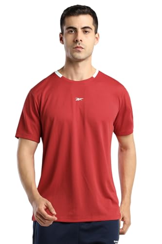 Image of Reebok Men's Sport T-Shirt - Moisture Wicking Sports T-Shirt | Workout Running Training Tshirt for Men's | Half Sleeve Active Tee