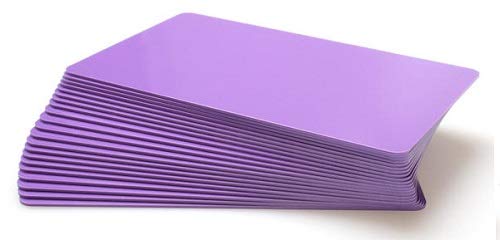 Identity-Plus: Blank Purple PVC Micron 760 Card - Coloured Core (50)