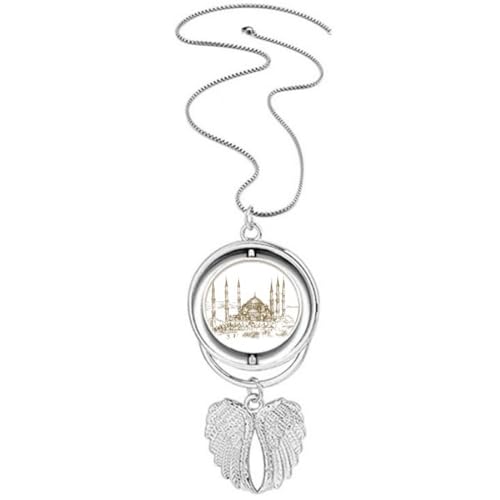 Collier avec pendentif en forme d'ailes d'ange Landmark Sketch haute finition