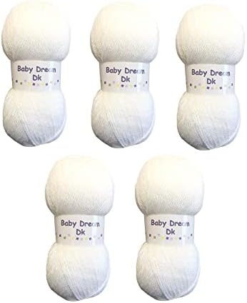 5 x 100g Baby Dream DK Baby Wool (5 x 100g Peach)