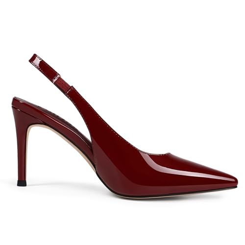 Slingback Heels for Women Pointed Closed Toe Stiletto Pumps Slip-On Dress Shoes Elegant Comfortable Women's Heels for Party Wedding3