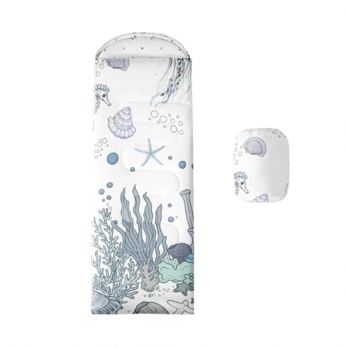 Erosebridal Yellow and White Nautical Sleeping Bag miniatura 1