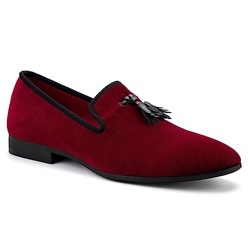 Image of Meijiana Mens Loafers Wedding Dress Shoes Slip-On Loafers for Men Tuxedo Suit Shoes