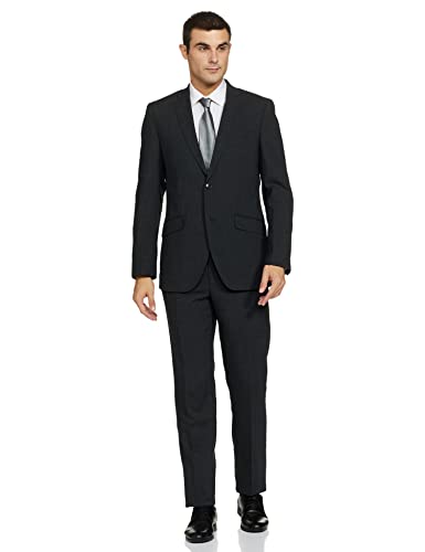 Image of Raymond Wool Men's Full Sleeve Contemporary FIT Medium Grey Formal Suit