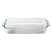 Pyrex Basics - Teglia da forno in vetro, 3 litri, trasparente, 20 x 30 cm, 3 Qt