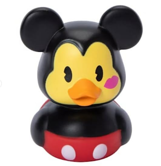Mickey Mouse Valentine Duck jouet de bain figurine Disney plastique enfant 7.6 cm