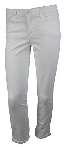 Jessica Simpson Rolled Crop Skinny Jeans, White, 6/28