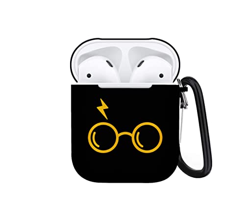 AirPods Cases Cover with Keychain Funny TPU Skin Full Protective Shockproof Compatible with Apple Charging Case Accessories for Men Women