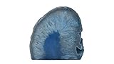Nature's Decorations Agate Geode Tealight Holder - Handcrafted Blue Candle Holder for Living Room,...