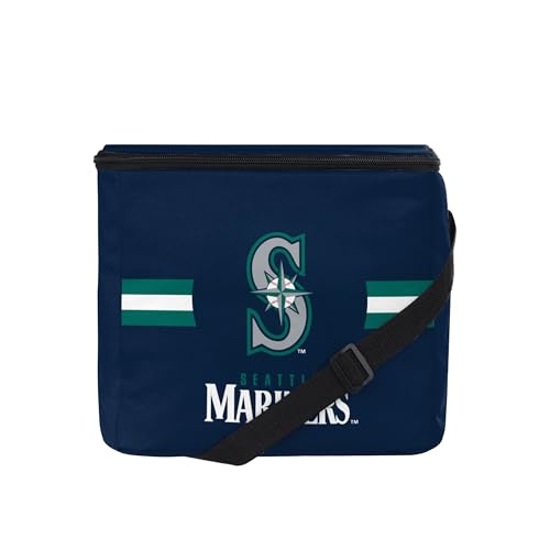 Image of FOCO MLB Officially Licensed Primary Logo Team Stripe 6 or 12 Pack Soft Insulated Game Day Baseball Lunch Tote Cooler