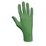 SHOWA 6110PFXL N-Dex Biodegradable Disposable Nitrile Glove, Powder-Free, X-Large, Green, Pack of 100