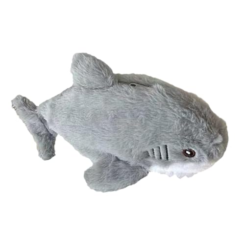 Bolsa de lápis infantil, estojo de tubarão | Estojos de lápis de tubarão de pelúcia de desenho animado - Estojo organizador de lápis, bolsa engraçada de lápis com zíper de grande capacidade para estud