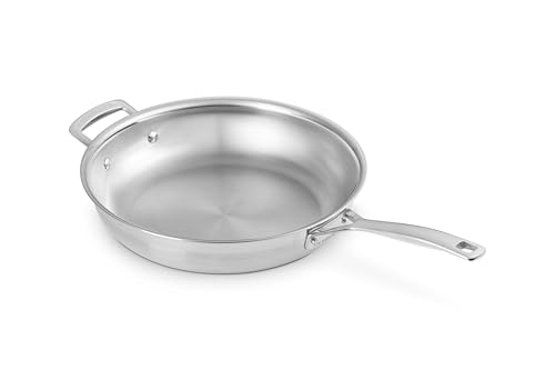 Image of Le Creuset Stainless Steel Classic 3-Ply Fry Pan, 12 inch