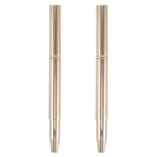 Brochas de maquillaje para labios portátiles con tapa y diseño de doble punta retráctil