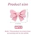 50pcs Pink Bow Cupcake Decoration, 0.83x0.67in Mini Resin Cupcake Bow Decor Coquette Bowknot Cake Toppers for Engagement Wedding Birthday Party Supplies