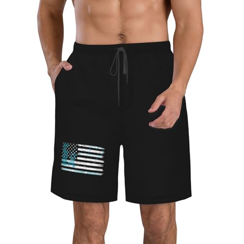 Pantalones Cortos De Playa Esperanza De Curación Concientización sobre El Síndrome del Marcador X Short Comodidad Shorts Surf Bañador Corto para Playa Senderismo Baloncesto XL