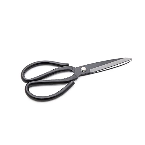 RTHGTFJD Tijeras Costura Tijeras poderosas, Asesino for Peces for el hogar, Adecuado for cocinas y restaurantes, Alta Temperatura Resistente, Negro