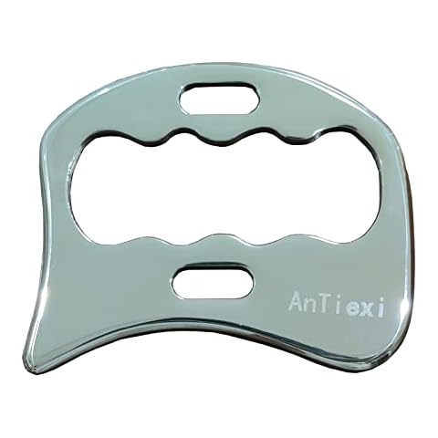 Medical Grade Stainless Steel Gua Sha Tool ,IASTM Tools,Scraping Massage Tool, for Relaxing Soft Tissue, Reduce Leg ,Shoulder,Neck, Back,Muscle Pain(AnTiexi-13) Cover