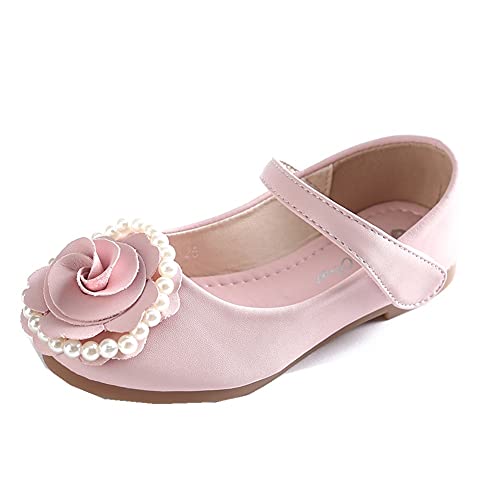 Kids Girl's Adorables Mary Jane Flats Ankle Strap Flower Ballerina Princess Wedding Party Dress Shoes2