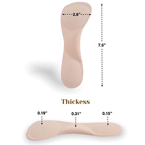 Plantillas Transparentes de Gel 3 Pares Para Mujer Talla 5-7 miniatura 3