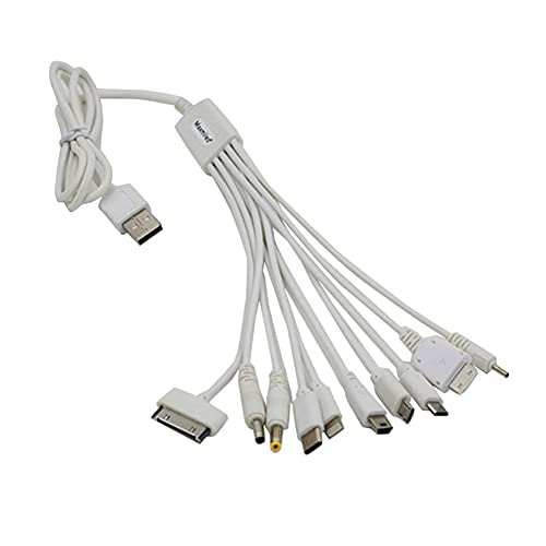 Xhwyf 10-in-1 Cable Charger USB Adapter Data Cable Suitable for PSP Computer Cable Multi-Function USB Data Transmission Cable Universal Multi-Function (Color : 1)