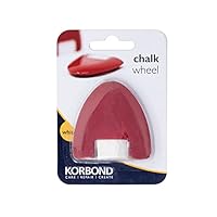 KORBOND Chalk Fabric Marking Wheel with White Cartridge-Ideal for Tailoring, Quilting, Sewing, Crafting and Mending, 1 Count (Pack of 1)
