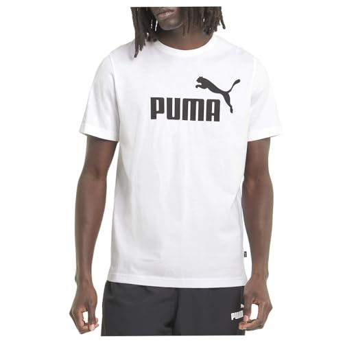 T-shirt blanc Puma ESS Logo 3XL coupe ample confortable pour homme