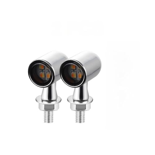 Clignotants LED chromés en aluminium de 8 mm pour moto Suzuki