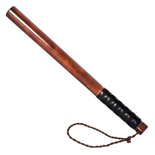 Image of Wooden Tire Thumper Fish Bat Knocker Truckers Tool for Checking Tire Pressure Weighted Stick with Extra Grip