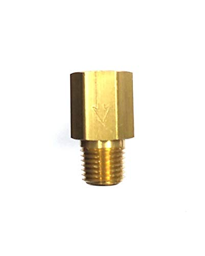 Ridetech 31959301 Brass Check Valve Fitting - 1/4" NPT x 1/4" FNPT