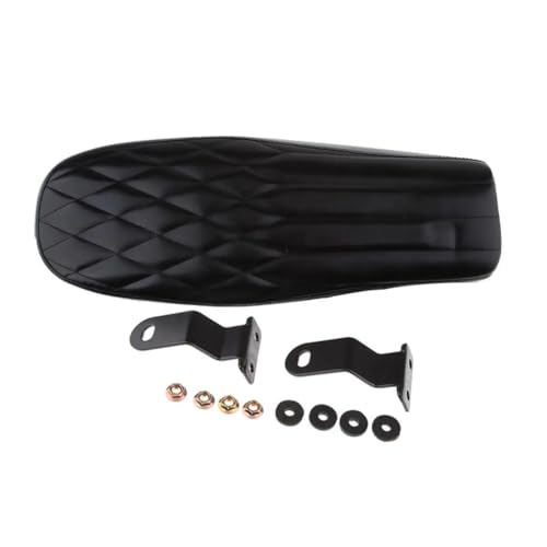 Siège de moto vintage 630 mm avec kit de montage pour un confort passager haut de gamme